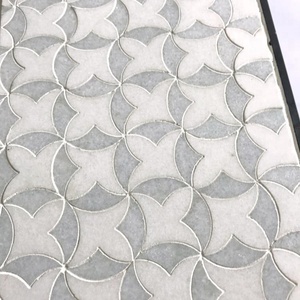 Kích Thước Lớn Thassos Trắng Mix Màu Xám Gạch <span class=keywords><strong>Mosaic</strong></span> Đá Cẩm Thạch Hình Chữ Nhật Hình Dạng Gạch <span class=keywords><strong>Mosaic</strong></span> Cho Nhà/Biệt Thự/Khách Sạn Tường Và Sàn Trang Trí Nội Thất - Product Image 5