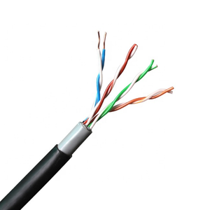 Cat5 UTP cat5e bakır 24AWG çift ceket PVC PE ceket kedi 5e açık telefon ağ cat 5 kablo