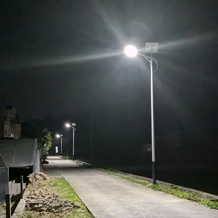 Luz de rua solar LED solar para uso externo, 60 watts, 80w, 100w, 120w, à prova d'água, para uso em estradas, lampadaire solaire