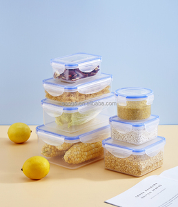 Pronto per la spedizione contenitore in plastica trasparente per alimenti contenitore in plastica per alimenti quadrato da 4 litri con coperchio contenitore per alimenti a iniezione in pp - Product Image 2