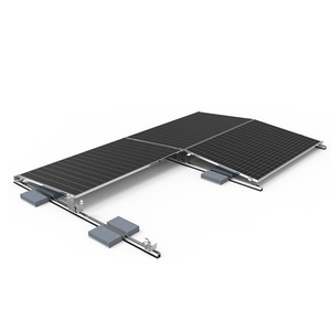 Düz beton balkon doğu-batı paneli raf kiti için güneş çatı zemin montaj sistemi balastlı yapısı - Product Image 5