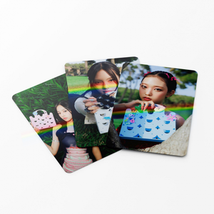 アイドルかわいいカード特殊パールペーパースター型サンキュー折りたたみ小さなグリーティングカードはがき