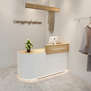 现代收银机小店商业服装宠物店酒吧接待柜台零售收银台 - Product Image 1