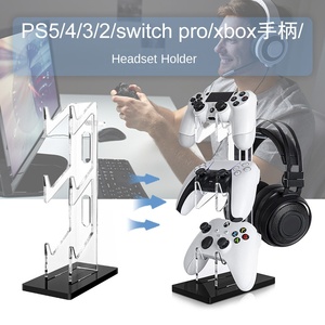 ディスプレイ縦型ブラケットPS5/4/3/2/Switch Pro/Xboxスリムコントローラヘッドフォンホルダーアクリルスタンダー - Product Image 3