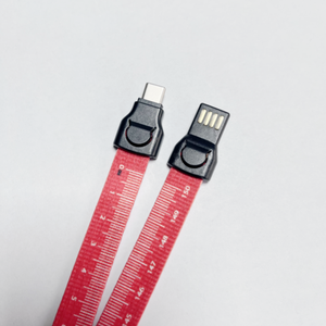 C型手机充电数据线带图案打印的扁平电缆定制USB数据线 - Product Image 2