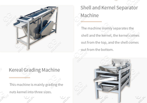 Automatische Haselnuss-Sortier verarbeitung Brechen Palmkernschalen-Cracker Kleine Nuss-Crack-und Schäl-Mandel-Zerkleinerung maschine - Product Image 5