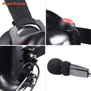 Xách tay Heavy Duty GP328 Walkie Talkie tai nghe với in-ear Tai nghe 30km phạm vi hai chiều đài phát thanh 16CH VHF nhận được - Product Image 4