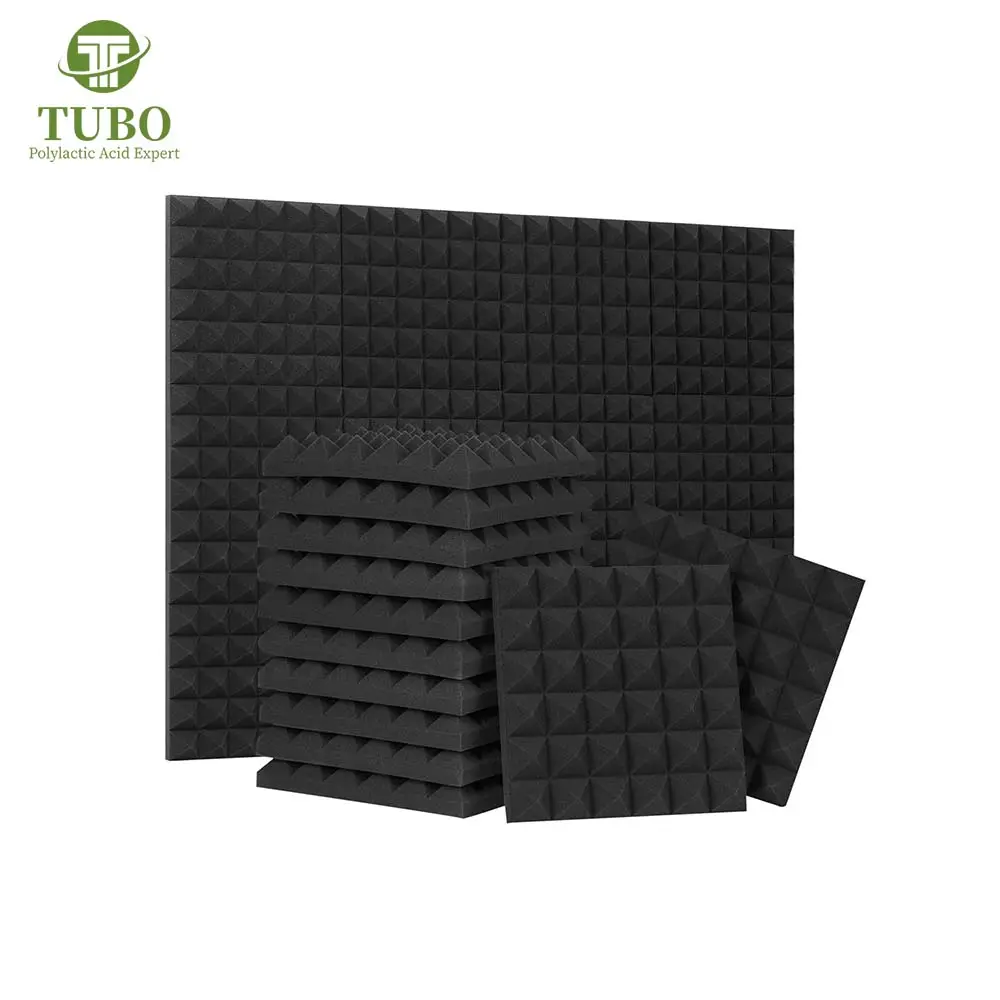 Tubo China Materia prima Panel acústico Fábrica Fibra de poliéster Tamaño personalizado Paneles de pared absorbentes y aislantes de sonido