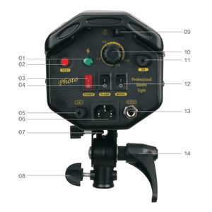 OUBAO DP-250フォトスタジオフラッシュライトキット照明器具 - Product Image 4