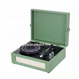 Altavoz inalámbrico Fonógrafo Reproductor de discos Sonido estéreo Altavoz retro portátil multifunción - Product Image 2