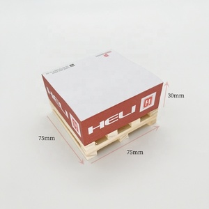 Gran oferta, Cubo de notas adhesivas de 3x3 pulgadas, papel de paleta de madera reciclado personalizado, Bloc de notas adhesivo, bloque de Bloc de notas - Product Image 4