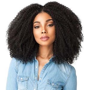 Good 134 PC Afro Kinky <span class=keywords><strong>Curly</strong></span> Coily บราซิลผมสาน <span class=keywords><strong>Remy</strong></span> มนุษย์ธรรมชาติสีจัดส่งฟรี