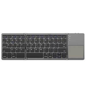 Tastiera sottile inglese senza fili Bluetooth portatile pieghevole tastiera tascabile per Multi sistemi Android IOS iPad Windows - Product Image 2