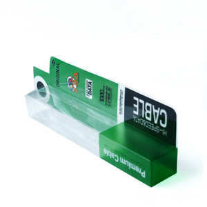 Veri kablosu için renkli baskı PET 2025 ile PVC kutu özel şeffaf ambalaj kutusu - Product Image 1