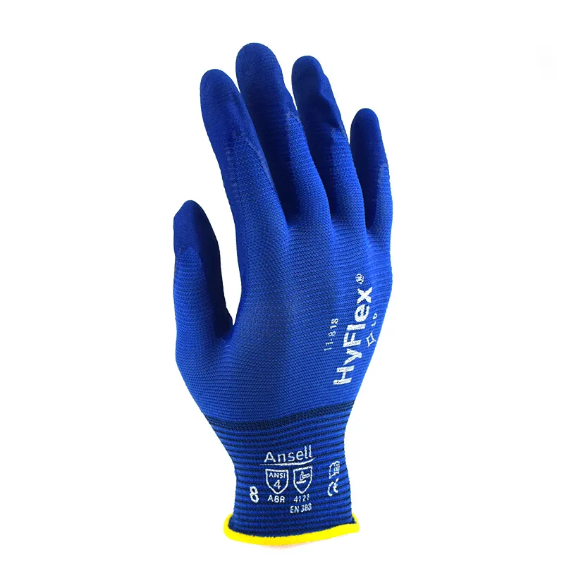 ถุงมือป้องกันการเสียดสีขนาด18วัดป้องกันไฟฟ้าสถิตย์11 818ของ Hyflex