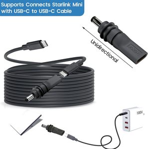 DC5.5*2.1mm Male to Female <strong>Adapter</strong> PD 100W 20V5A Fast Charging <strong>Adapter</strong> USB C Female to DC Power <strong>Adapter</strong> for Starlink Mini - Product Image 6