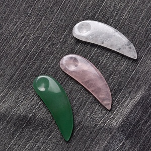 Yeni serisi küçük kozmetik gül kuvars Mini uygun niş yeşim göz kremi kaşık Spatula geçerlidir yüz - Product Image 5