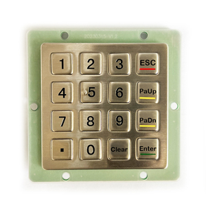 Ghe แป้นพิมพ์ตัวเลขแบบฝังสแตนเลสสตีล IP65โรงงาน K16T ghe สแตนเลสสตีล UART TTL - Product Image 6