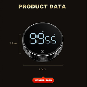 LED dijital mutfak zamanlayıcı pişirme duş çalışma kronometre için çalar saat manyetik elektronik pişirme geri sayım süresi zamanlayıcı yeni - Product Image 5