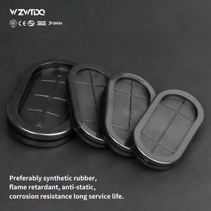 <strong>Custom</strong> Made Waterproof <strong>Gromet</strong> Oval Grommet Silicone Rubber Hole Firewall Plug Synthetic Grommets for Wire/cable Protection