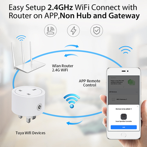 Tuya WiFi Smart Plug 16A Angelegenheit UK/EU Apple Homekit-kompatible Fernbedienung über Tuya <span class=keywords><strong>App</strong></span> 16A Nennstrom steckdosen