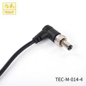 オートパワーケーブルワイヤー185 18Awg 1C + Sブラック成形DC5.5X2.1男性用バンドナットコネクタPVC断熱材ブラック - Product Image 4