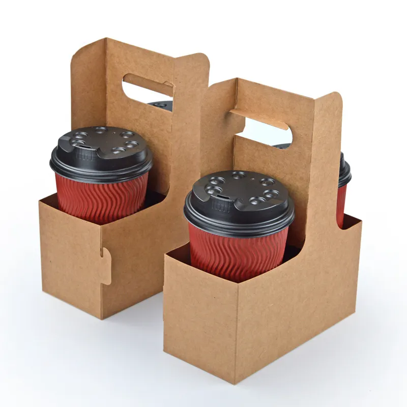 コーヒー用リサイクル可能な手作り使い捨て紙コップホルダー