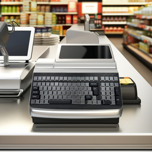 Оптовая продажа, заводская цена, KB101 программируемая клавиатура кассира POS с считывателем магнитных карт для системы точек продаж - Product Image 6