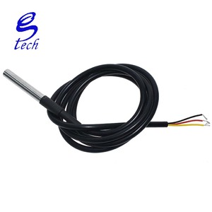 Guter Preis DS1820 Edelstahl paket Wasserdichter DS18b20 Temperatur fühler Temperatur sensor ds18b20 mit Platine