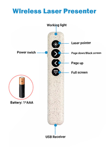 2.4 Wireless GHz PowerPoint telecomando presentatore puntatore Laser rosso per Mac OS Windows PPT/Google diapositive gamma 50m - Product Image 6