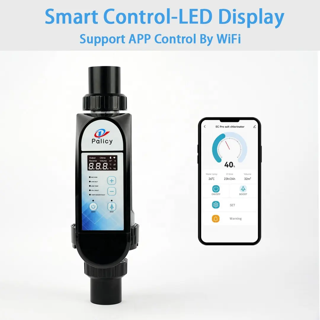 Smart Pool Zout Chlorinator 4-20G Chlorering Zout Chloor Systeem Ondersteuning Mobiele App Controle