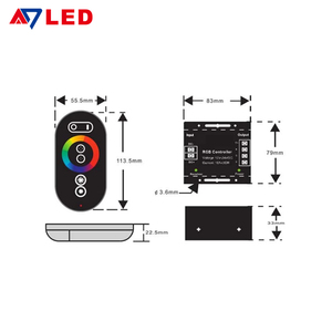 Adjustable Brightness 433Mhz 3key LED <strong>Dimmer</strong> Wireless Remote RF <strong>PWM</strong> Dimming Control <strong>Dimmer</strong> <strong>Controller</strong> - Product Image 4
