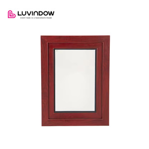 Best Prices American Custom Design Red Oak Wooden Frame Casement <strong>Windows</strong> <strong>With</strong> <strong>Built</strong>-In Shutter Tilt and Turn <strong>Windows</strong> - Product Image 2