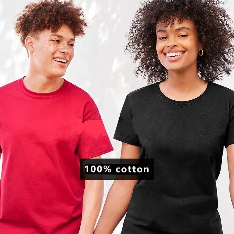 Women's t-shirts Men T-shirt Euro USA Size Short Sleeve Round Collar High Street 100% Cotton Soft Unisex Custom Blank t shirt