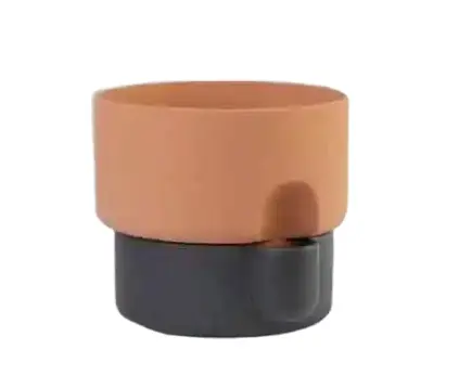 Self-watering Terracotta Planter with Drainage Hole and Saucer, Clay Flower Pot with Tray for Indoor Outdoor Plant