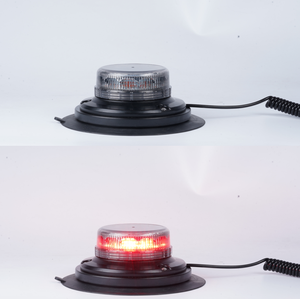 ไฟสัญญาณฉุกเฉิน LED 10ฟังก์ชันฐานแม่เหล็กที่แข็งแรงตัวดูดขนาดใหญ่สีแดง - Product Image 5