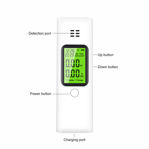 Accurate <strong>Alcohol</strong> Concentration Detector USB Rechargeable <strong>Alcohol</strong> Gas Analyzer Semiconductor <strong>Sensor</strong> Portable <strong>Alcohol</strong> Driving test