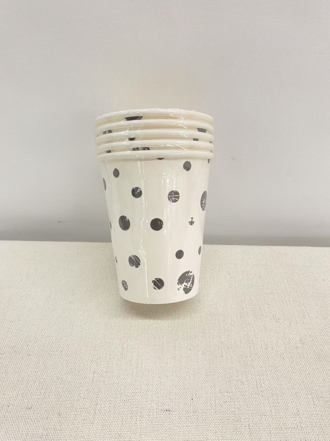 Vaso de papel blanco de 9 oz * 8 piezas