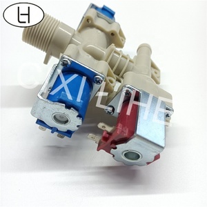 Yüksek kalite rekabetçi pice çamaşır makinesi parçaları elektrikli çift 3way solenoid su giriş vanası - Product Image 6