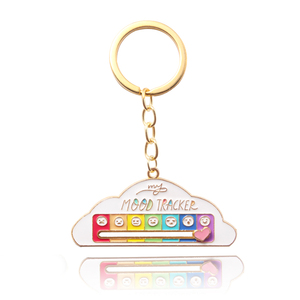 Sevimli karikatür benim duygu yöneticisi bulut anahtarlıklar duygu çinko alaşım Metal sosyal pil anahtarlık Charms - Product Image 2