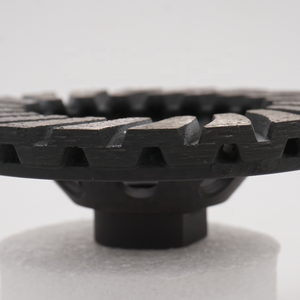 4inch <strong>100mm</strong> DLT Double Layer <strong>Turbo</strong> High Quality Custom Power Convex Diamond Abrasive Cup Grinding Wheel for Concrete Granite - Product Image 3