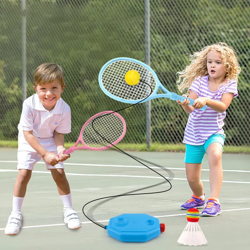उन्नयन सदमे अवशोषण संरक्षण बच्चों टेनिस प्रशिक्षण खिलौना बजाना जूनियर प्रशिक्षण टेनिस रैकेट के लिए विभिन्न आकार बिक्री