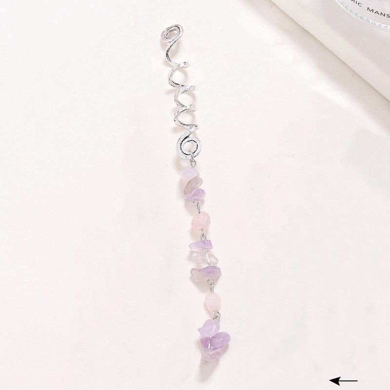 Argent + violet clair (long)