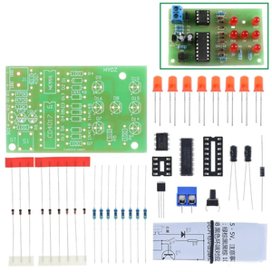 Electronic Dice <strong>NE555</strong> LED Module CD4017 DIY <strong>Kit</strong> 5mm Red LED 4.5-5V ICSK057A Electronic Module Fun Diy Electronic - Product Image 5