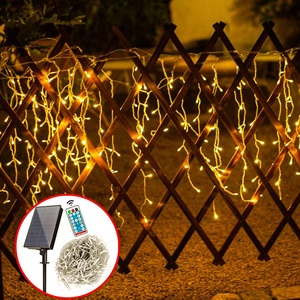 Guirnalda de luces Led de Navidad, 8 modos de iluminación con temporizador, luces de carámbanos para techo, hogar, jardín, exterior, interior - Product Image 6