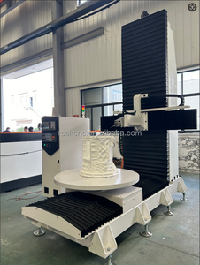 Rongchi 5 Axis Swivel Spindle <strong>CNC</strong> Woodworking <strong>Router</strong> Mini EPS Wooden Delta Inverter Sculpture Carving <strong>Machine</strong> NC Studio <strong>Syntec</strong> - Product Image 2