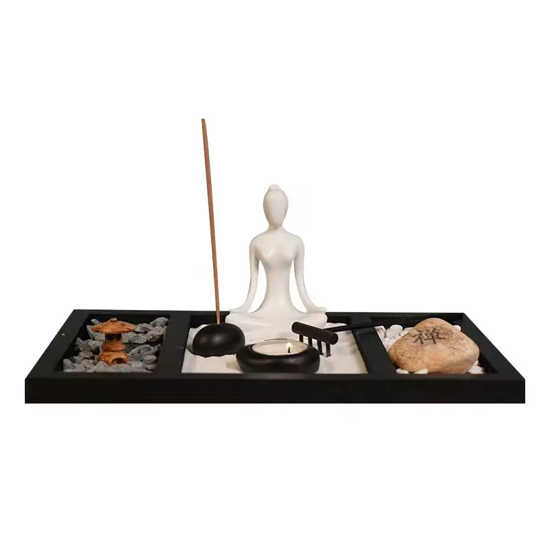 Mini kit da giardino Zen per ufficio giapponese per la decorazione domestica da tavolo