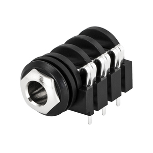 PCB Mount <strong>6</strong> Pin Female <strong>1</strong>/4&quot; Inch <strong>6</strong>.35mm Stereo DC Jack Socket <strong>Input</strong> <strong>Output</strong> Audio Jack for Guitar Pandel Parts - Product Image 1