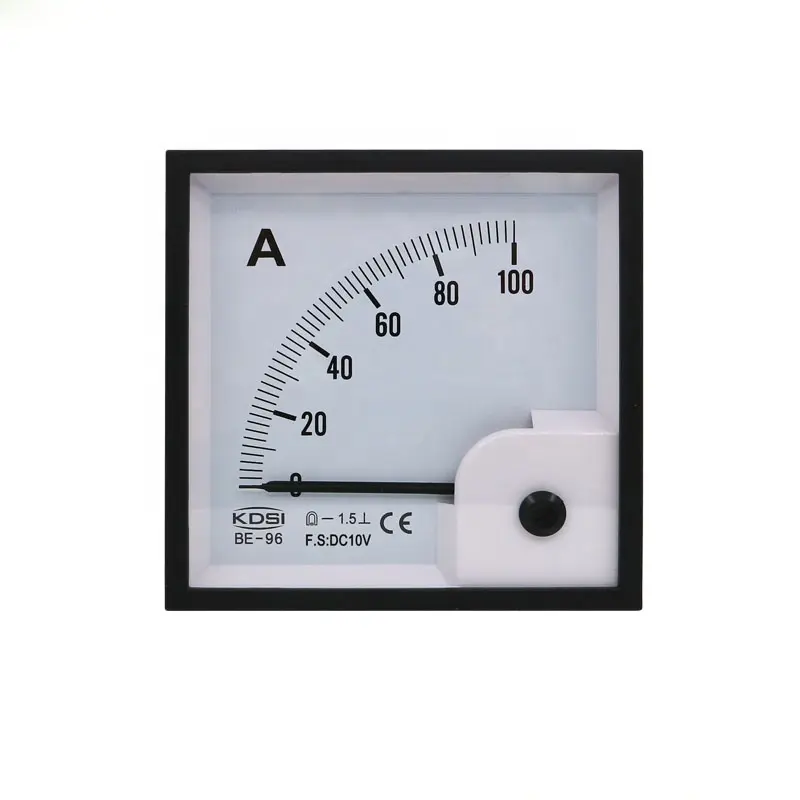 BE-96 لوحة التناظرية DC الفولتميتر مقياس التيار الكهربائي الذكية متر كهربائي DC10V 100A