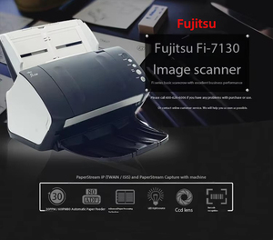 富士通高品质Fi-7130扫描仪，高速OEM A3 a 4尺寸通用串行总线接口纸质扫描仪，适用于办公文档扫描仪 - Product Image 2
